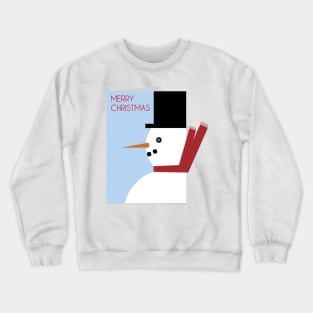 Snowman Christmas Card Crewneck Sweatshirt